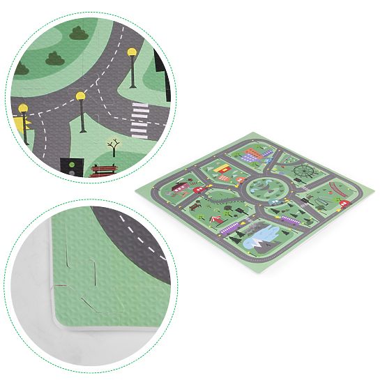 Large Foam Mat EVA for Children City 90.5x90.5 cm 21 pcs ECOTOYS