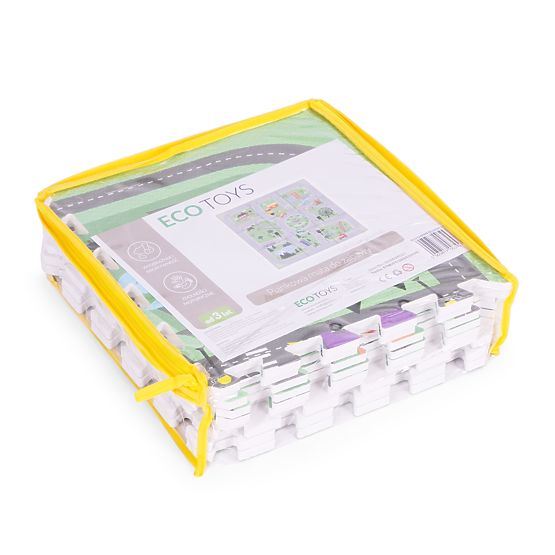 Large Foam Mat EVA for Children City 90.5x90.5 cm 21 pcs ECOTOYS