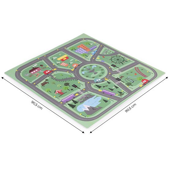 Large Foam Mat EVA for Children City 90.5x90.5 cm 21 pcs ECOTOYS