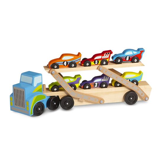 Large Truck with Racing Cars