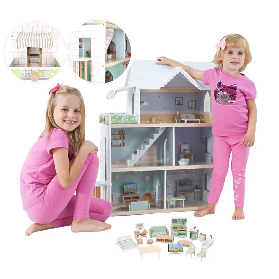 Large Wooden Dollhouse