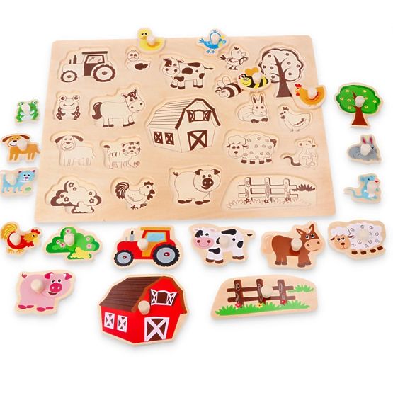 Large Wooden Puzzle In the Countryside
