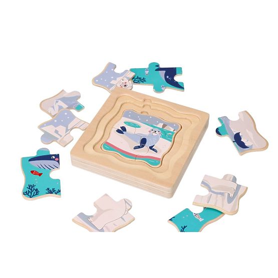 Layered Puzzle Arctic Animals