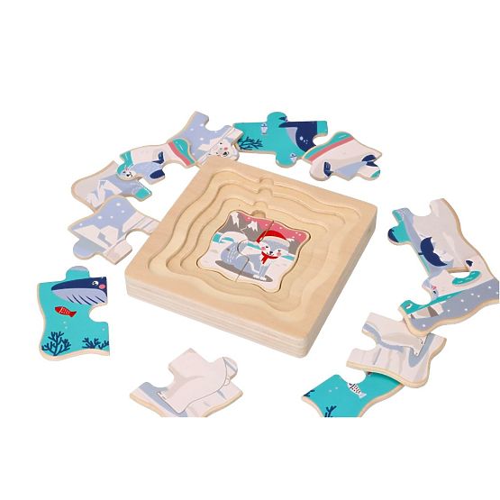 Layered Puzzle Arctic Animals