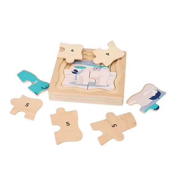 Layered Puzzle Arctic Animals