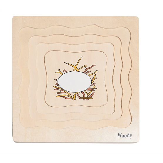 Layered Puzzle Life of a Hen