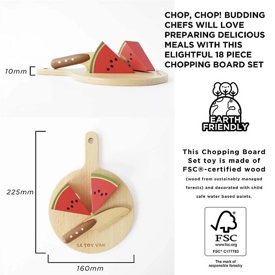 Le Toy Van Cutting Fruits and Vegetables with Board
