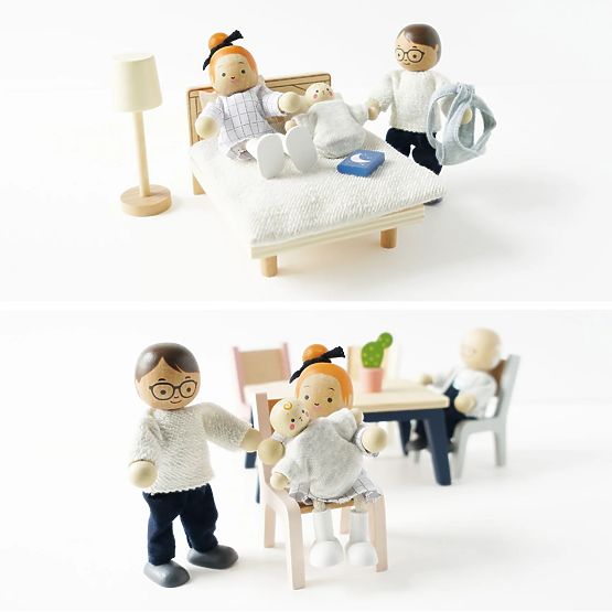 Le Toy Van Furniture Starter Daisylane - Complete Set for Dollhouses