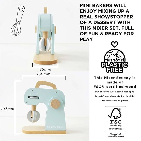 Le Toy Van Kitchen mixer with accessories