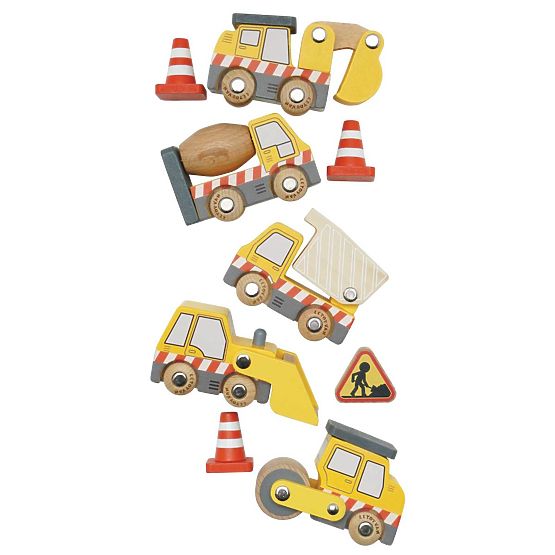 Le Toy Van Set of construction machines