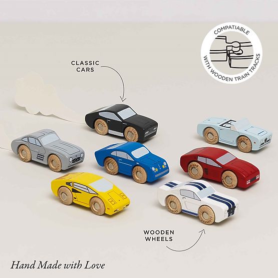 Le Toy Van Set of Wooden Sports Cars