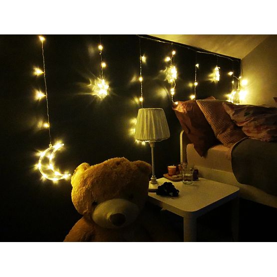 Light Chains Moons and Stars Christmas Lighting 96LED
