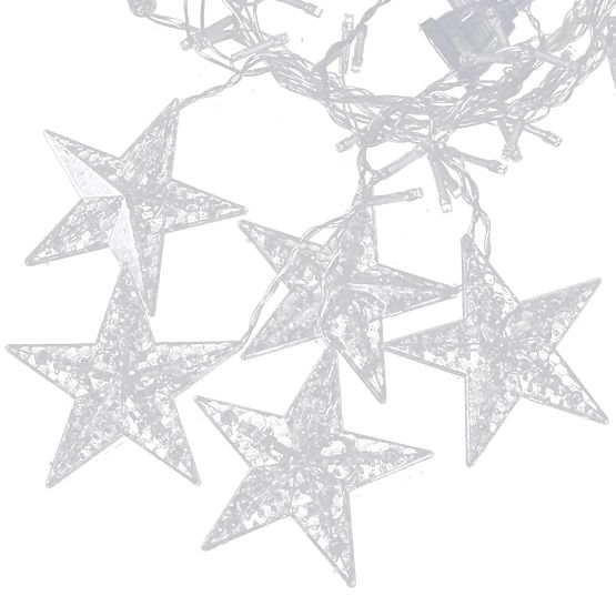 Light Chains Snowflakes and Stars Christmas Lighting Curtain 138LED