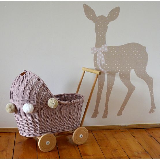 LILU Wicker pram for dolls