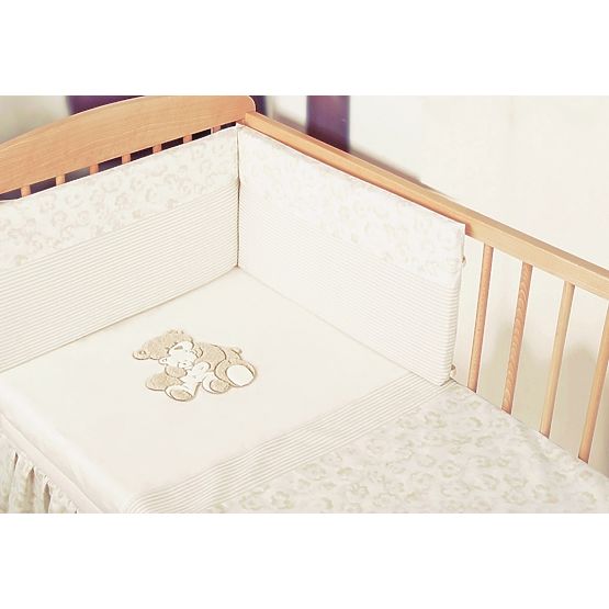 Linen to cribs of cotton a flax - Eko Teddy bear