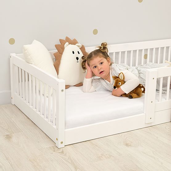 Low Bed for Children Montessori Ourbaby Plus - White