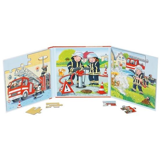 Magnetic Book Puzzle Firefighters