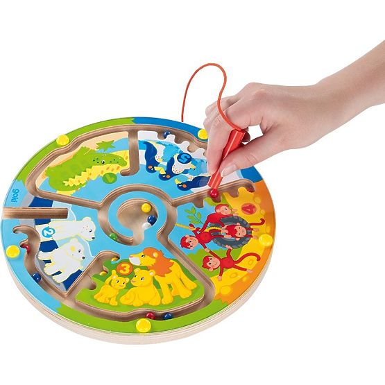 Magnetic Maze Animals and Numbers