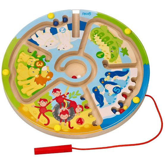 Magnetic Maze Animals and Numbers