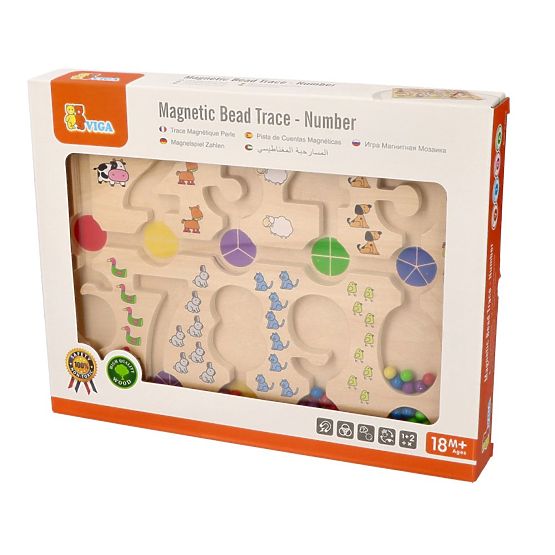 Magnetic Maze with Numbers