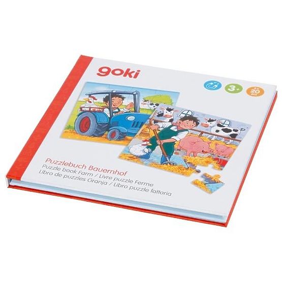 Magnetic Puzzle Book Farm
