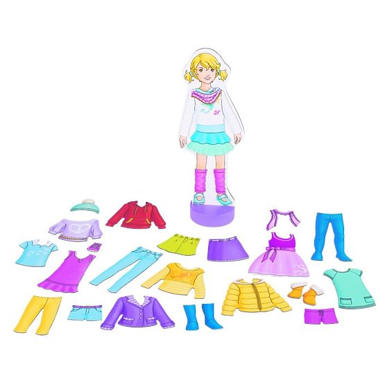 Magnetic puzzle - dress up doll