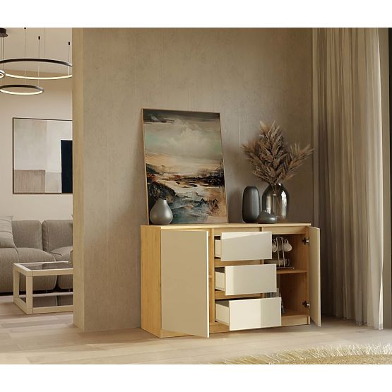 Malwa 2D3S Sideboard OAK ARTISAN CASHMERE BEIGE