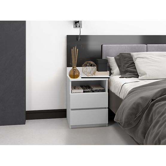 Malwa M1 White Nightstand