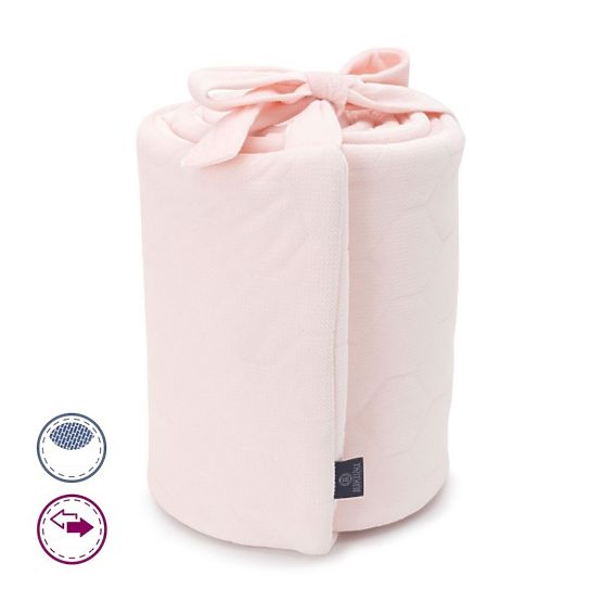 Mantinel for crib Night flowers - pink