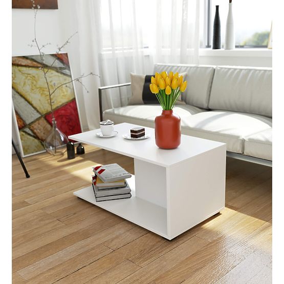 MARGO WHITE COFFEE TABLE