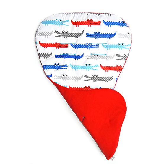 Mat for stroller CROCODILE red