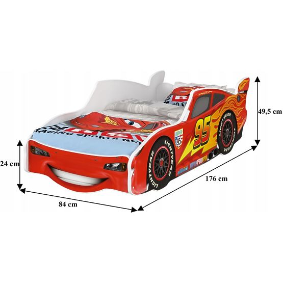 Car Bed Lightning McQueen - Red