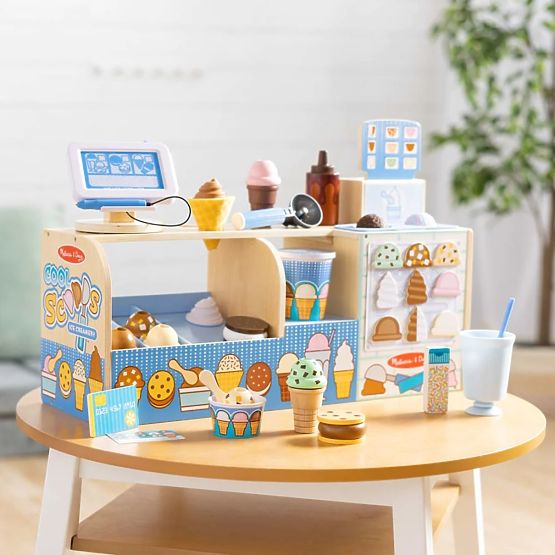 Mega Ice Cream Shop - Wooden Ice Cream Parlor Play Set
