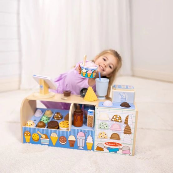 Mega Ice Cream Shop - Wooden Ice Cream Parlor Play Set