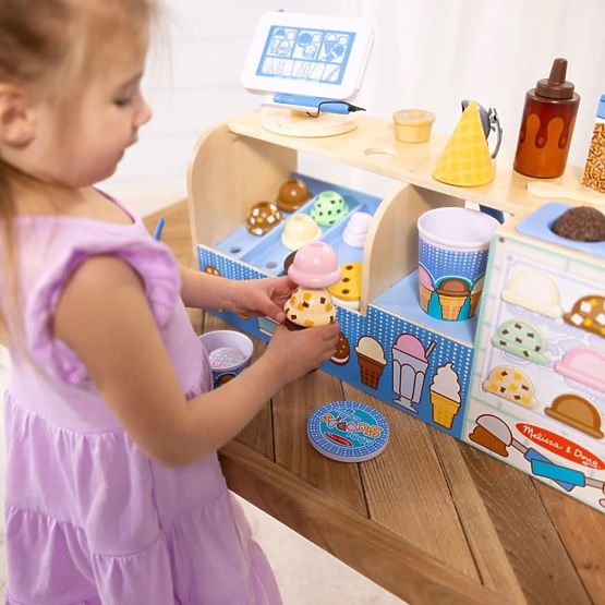 Mega Ice Cream Shop - Wooden Ice Cream Parlor Play Set