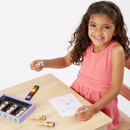 Melissa & Doug set of wooden stamps - 6 pcs