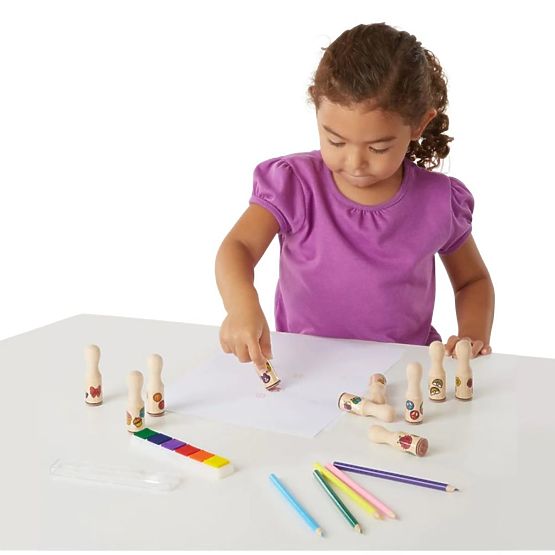 Melissa & Doug - wooden stamps in a box