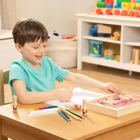 Melissa & Doug - wooden stamps in a box