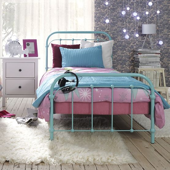 Metal bed Bibi 200x90 cm turquoise