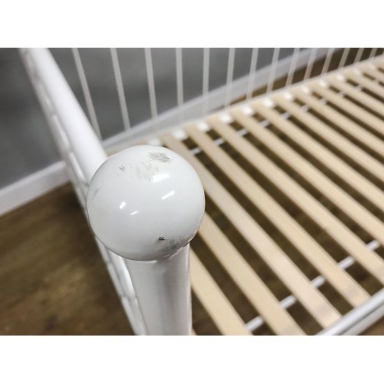Metal bed model 2 S white