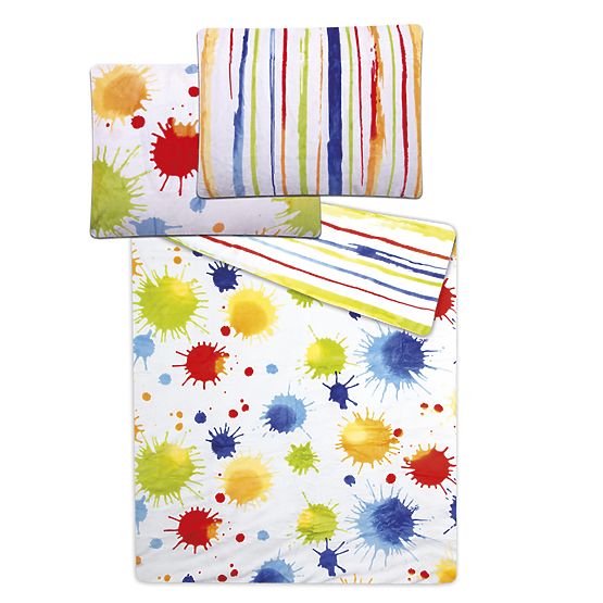Micro Flannel Children's Bedding Set - WATERCOLOURS