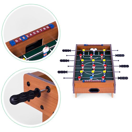 Mini Table Football 69x35.5 cm Wooden Table Football ECOTOYS