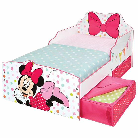 Children's Bed Minnie Mouse with Storage Space