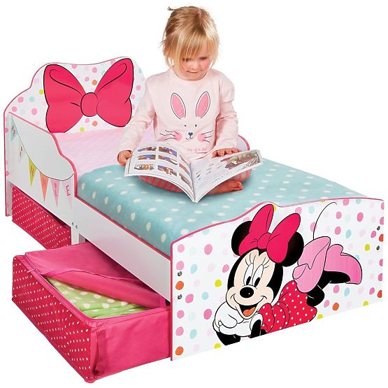 Children's Bed Minnie Mouse with Storage Space