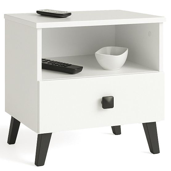 MOBI K-01 WHITE BLACK CHEST OF DRAWERS