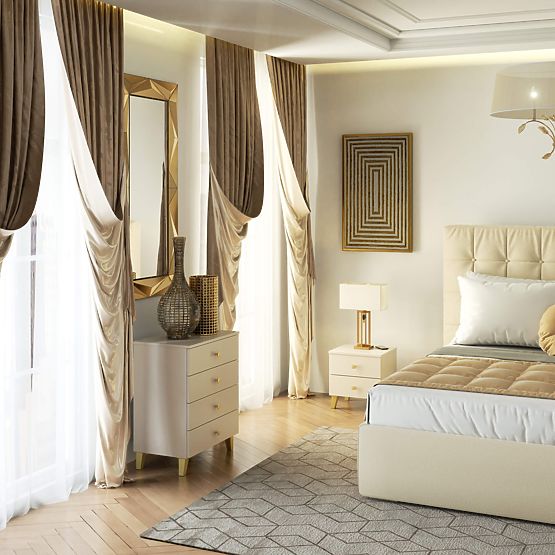 MOBI K-02 CHEST OF DRAWERS CASHMERE GOLD