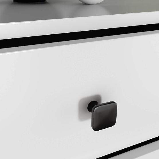 MOBI K-06 WHITE BLACK CHEST OF DRAWERS