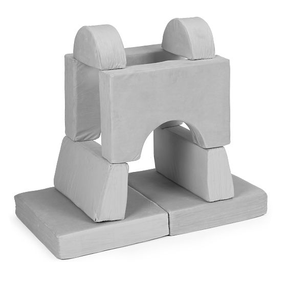 Modular Children's Armchair DIY 8 Soft Cushions Foldable - Gray ECOTOYS