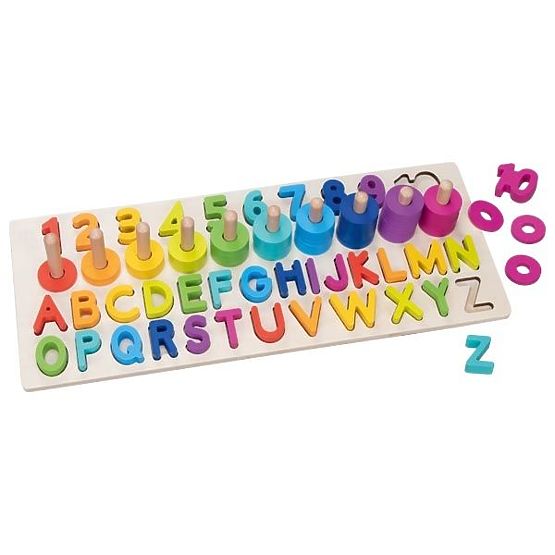 Montessori Alphanumeric Puzzle, Letters and Numbers