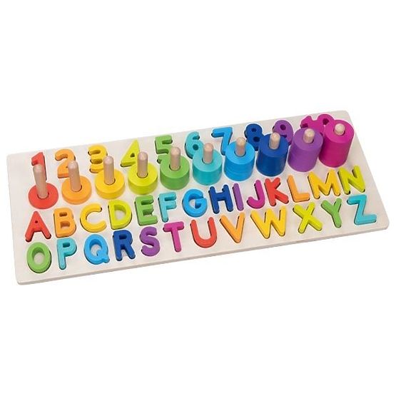 Montessori Alphanumeric Puzzle, Letters and Numbers